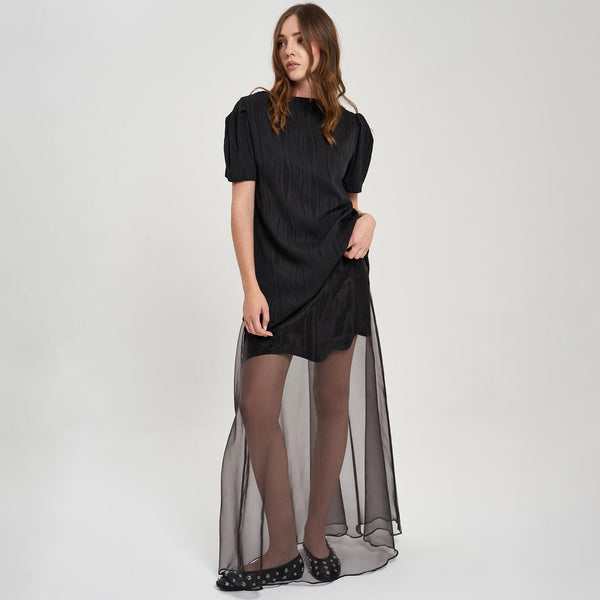Black Hamsleeve Dress
